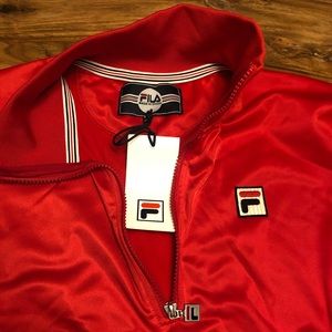 FILA x Barney’s Red Half-Zip Pullover